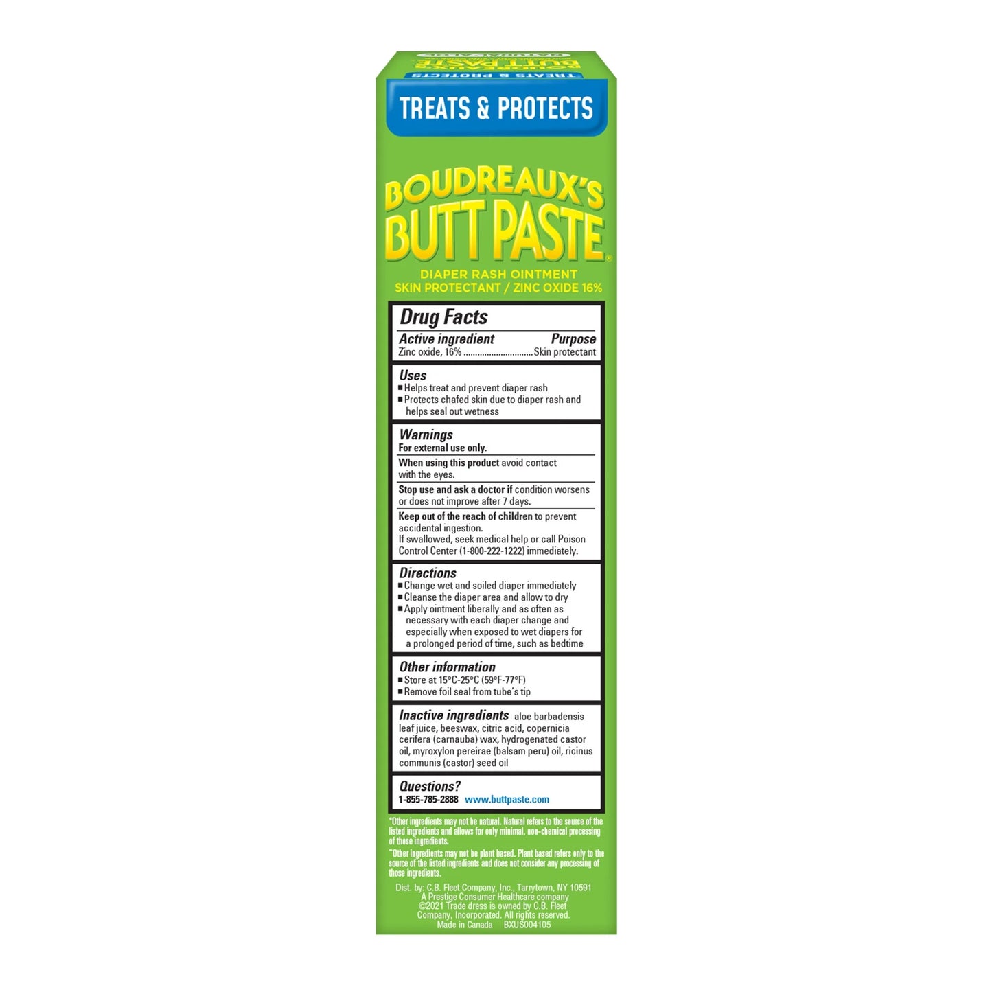 with Natural* Aloe Diaper Rash Cream, Ointment for Infant, 4 Oz Tube