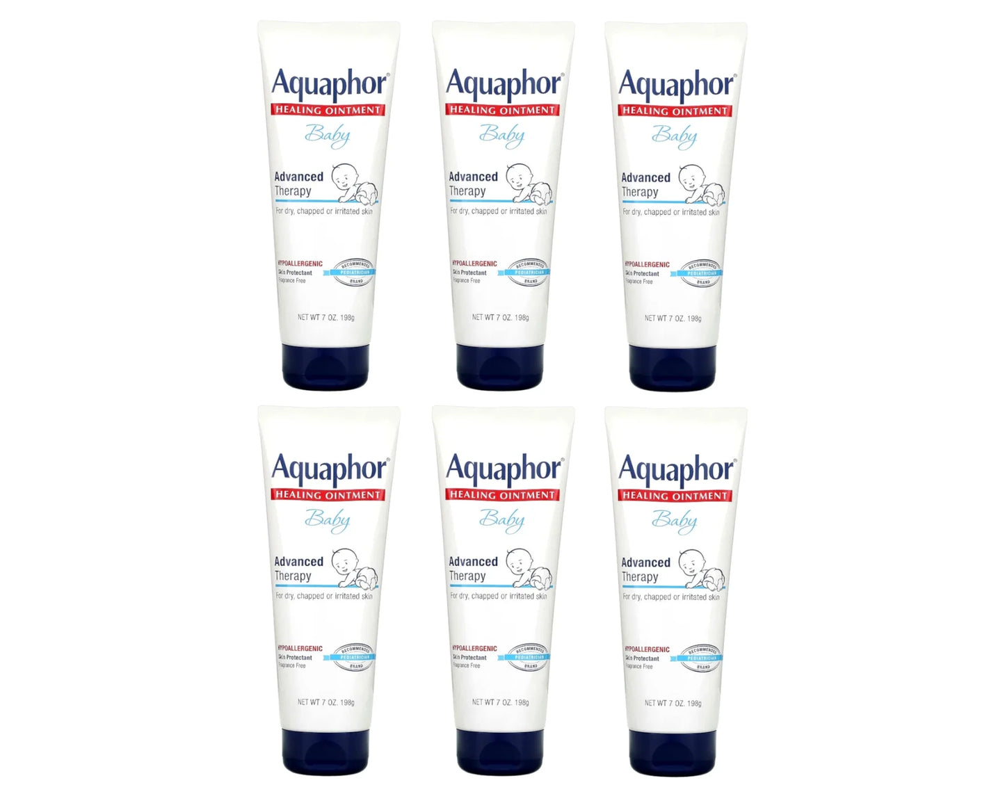 Baby Healing Ointment Relieves Diaper Rash, 7 Oz, 6 Pack