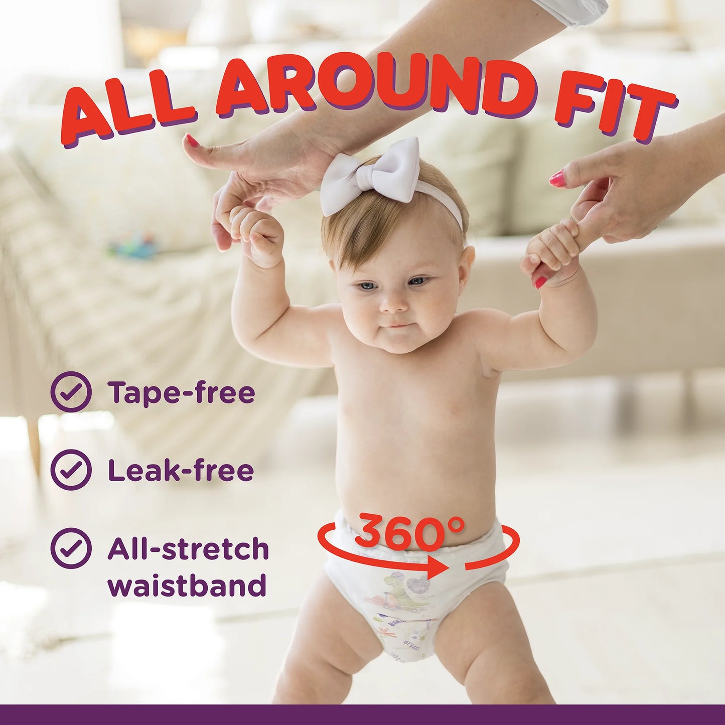 Explorer 360 Active Fit Diaper Pants, Size 4, 54 Count