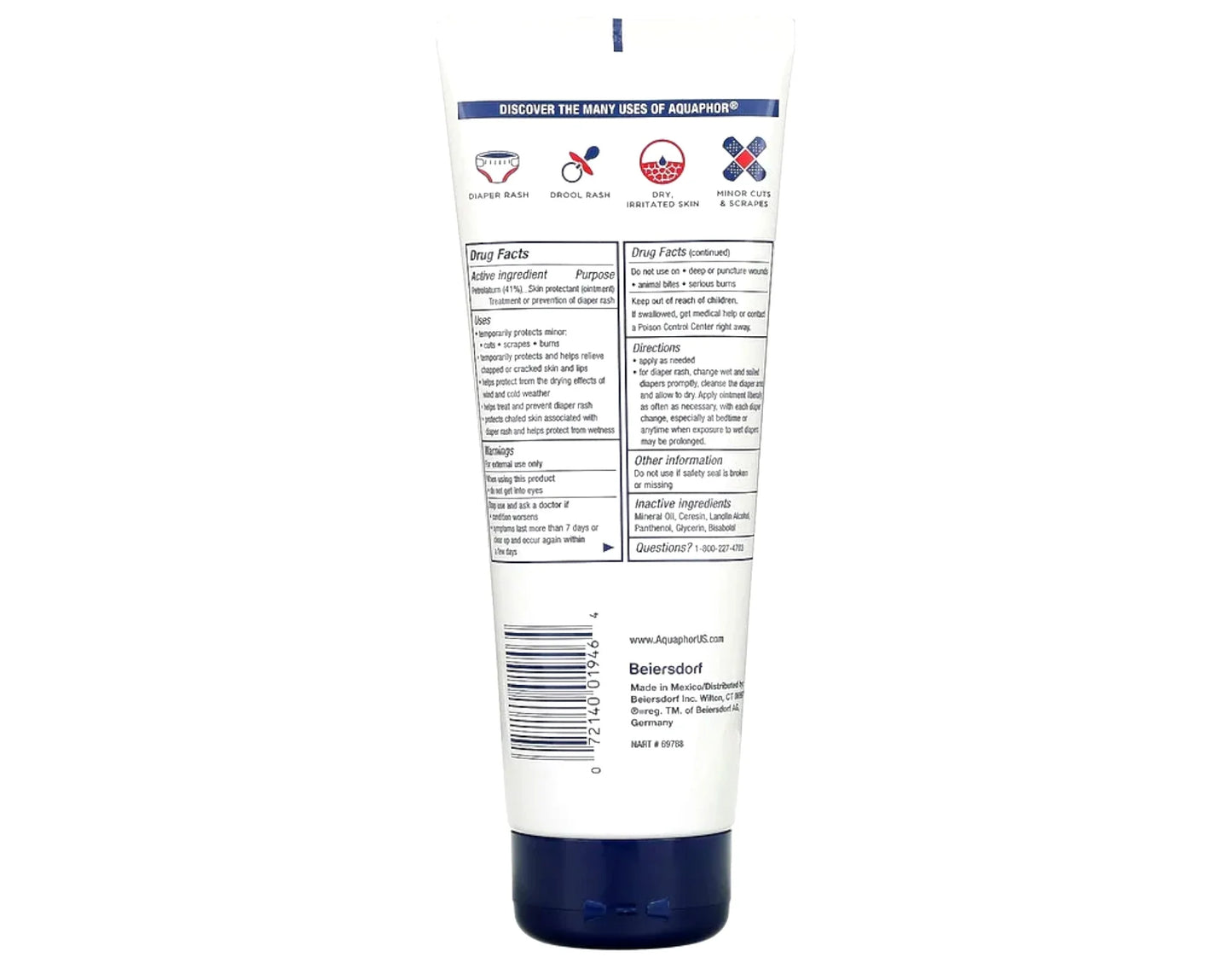 Baby Healing Ointment - for Chapped Skin, Diaper Rash and Minor Scratches - 7 Ounce (Pack of 1)