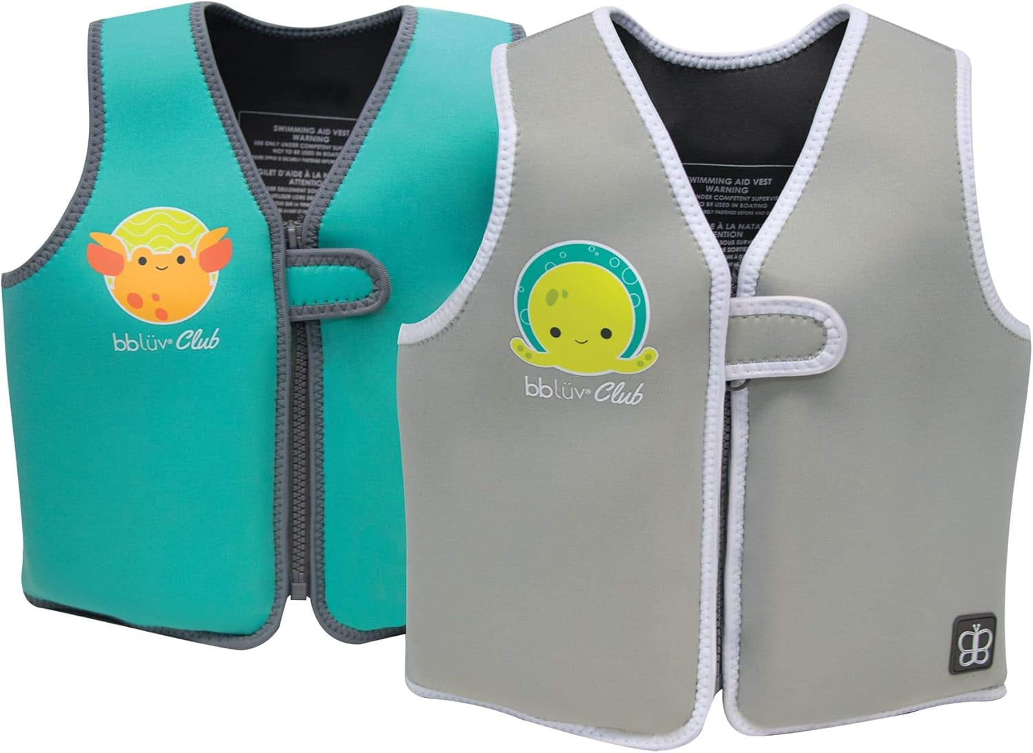Näj Toddler Life Jacket - Neoprene Swim Vest for Boys and Girls, with Wetsuit Warmth, SPF Protection, and Removable Baby Swimming Float Pads