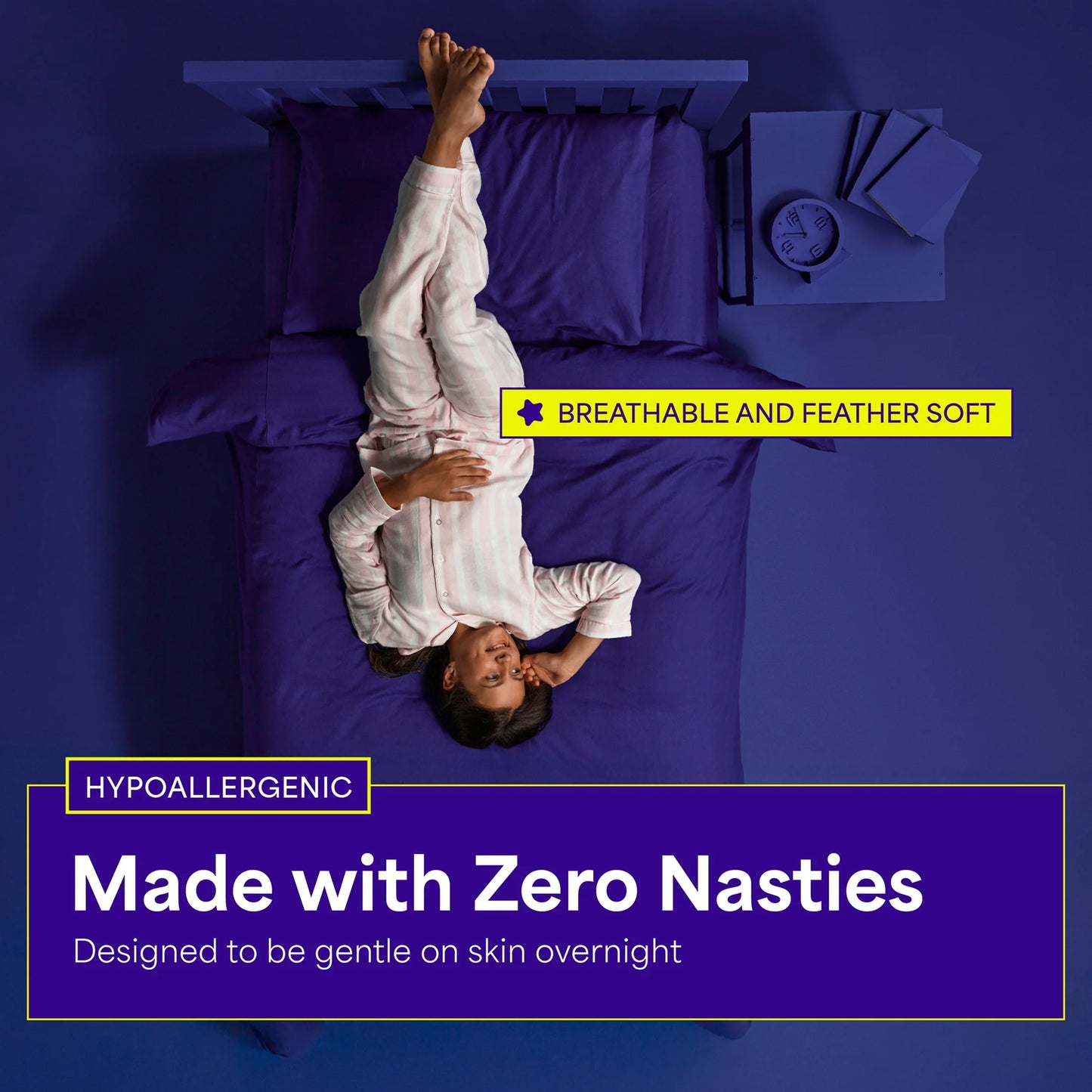 Night Pants, Absorbent Disposable Girls Nighttime Bedwetting Underwear, L (64-99 Lbs), 34 Count