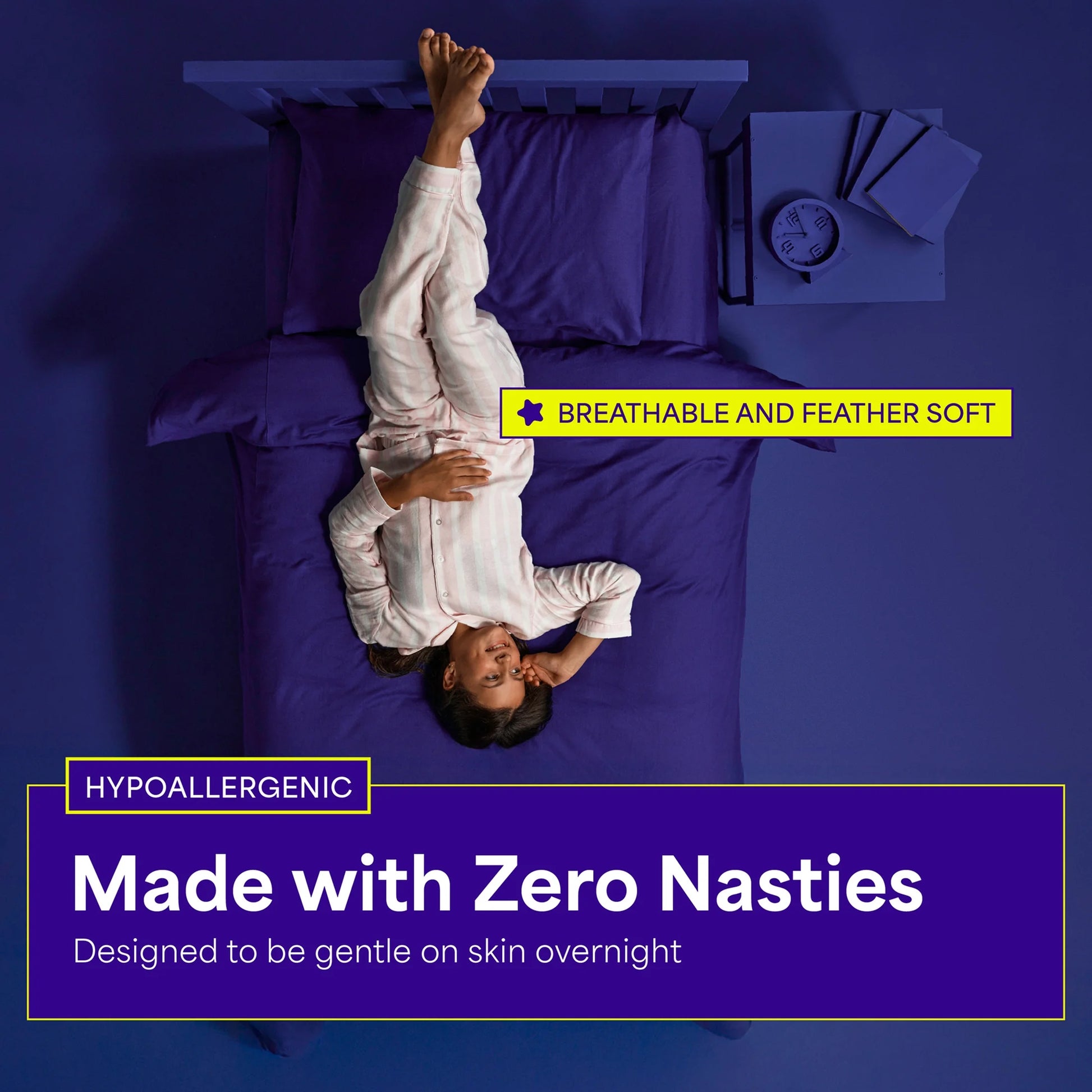 Night Pants, Absorbent Disposable Girls Nighttime Bedwetting Underwear, L (64-99 Lbs), 34 Count