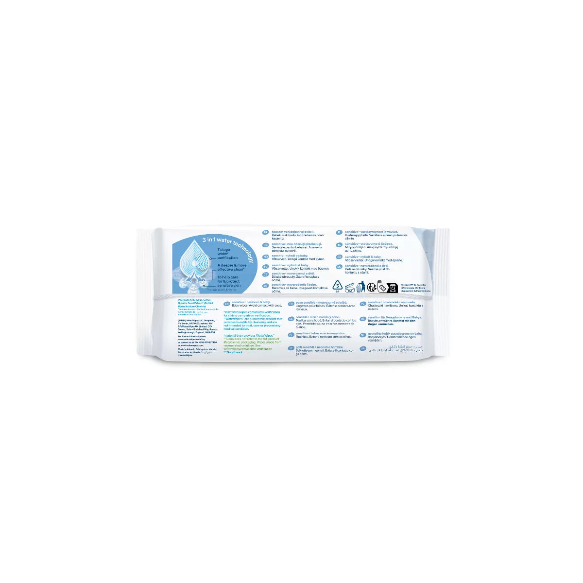Waterwipes Plastic-Free Original Unscented 99.9% Water Based Baby Wipes - (Select Count)