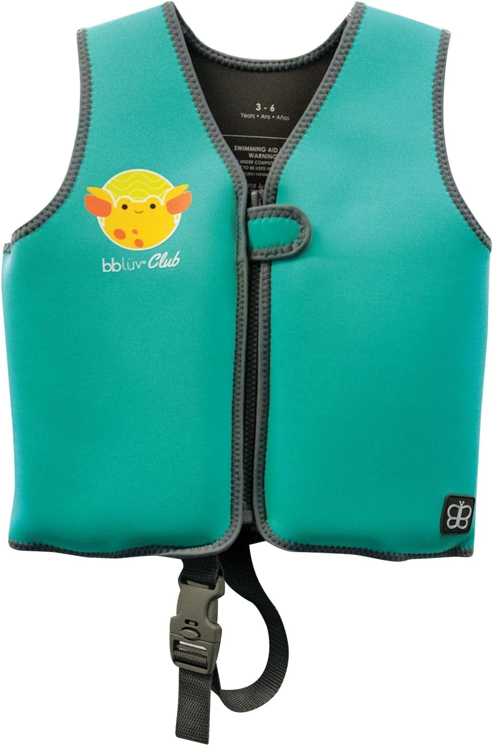 Näj Toddler Life Jacket - Neoprene Swim Vest for Boys and Girls, with Wetsuit Warmth, SPF Protection, and Removable Baby Swimming Float Pads