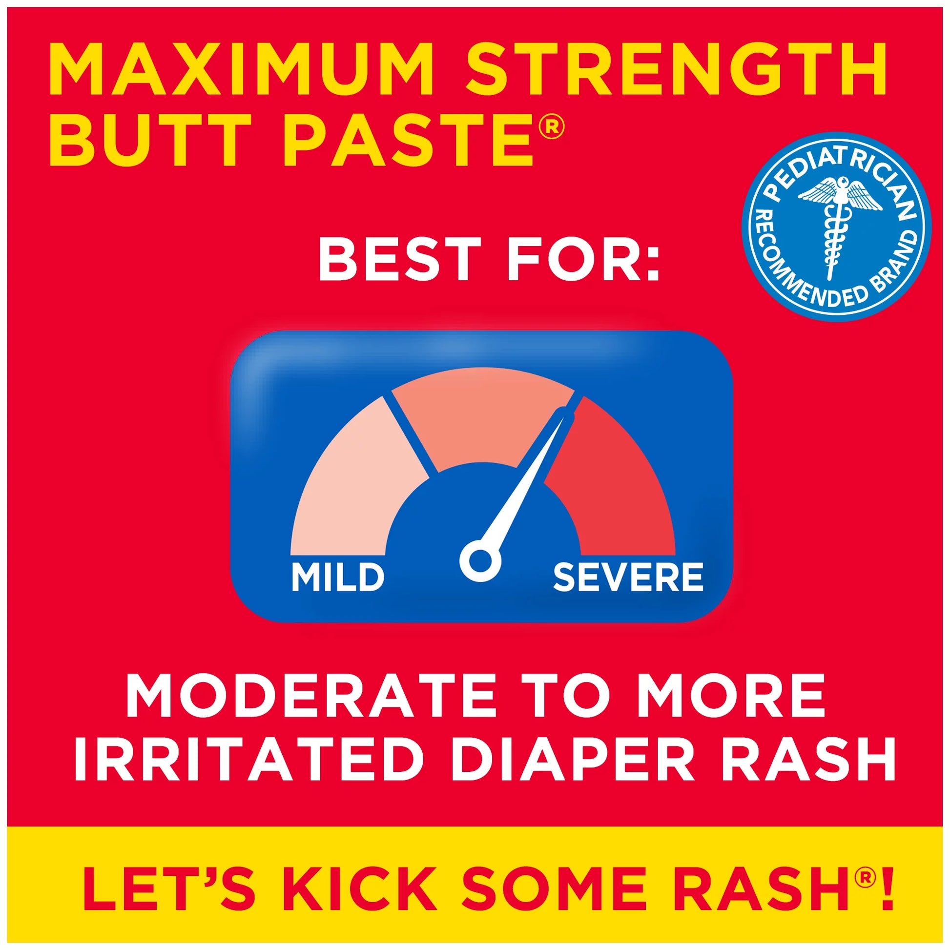 Maximum Strength, Baby Diaper Rash Cream, Infant Ointment, 14 Oz Flip-Top