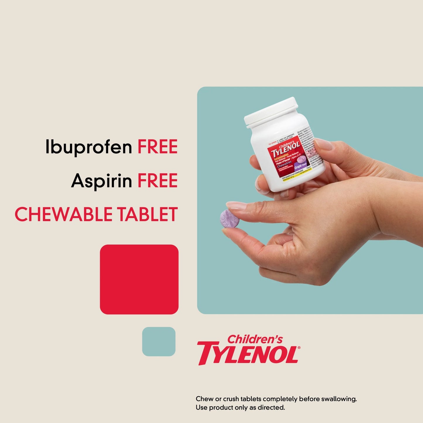 Children'S  Chewables with 160 Mg Acetaminophen, Grape, 24 Ct