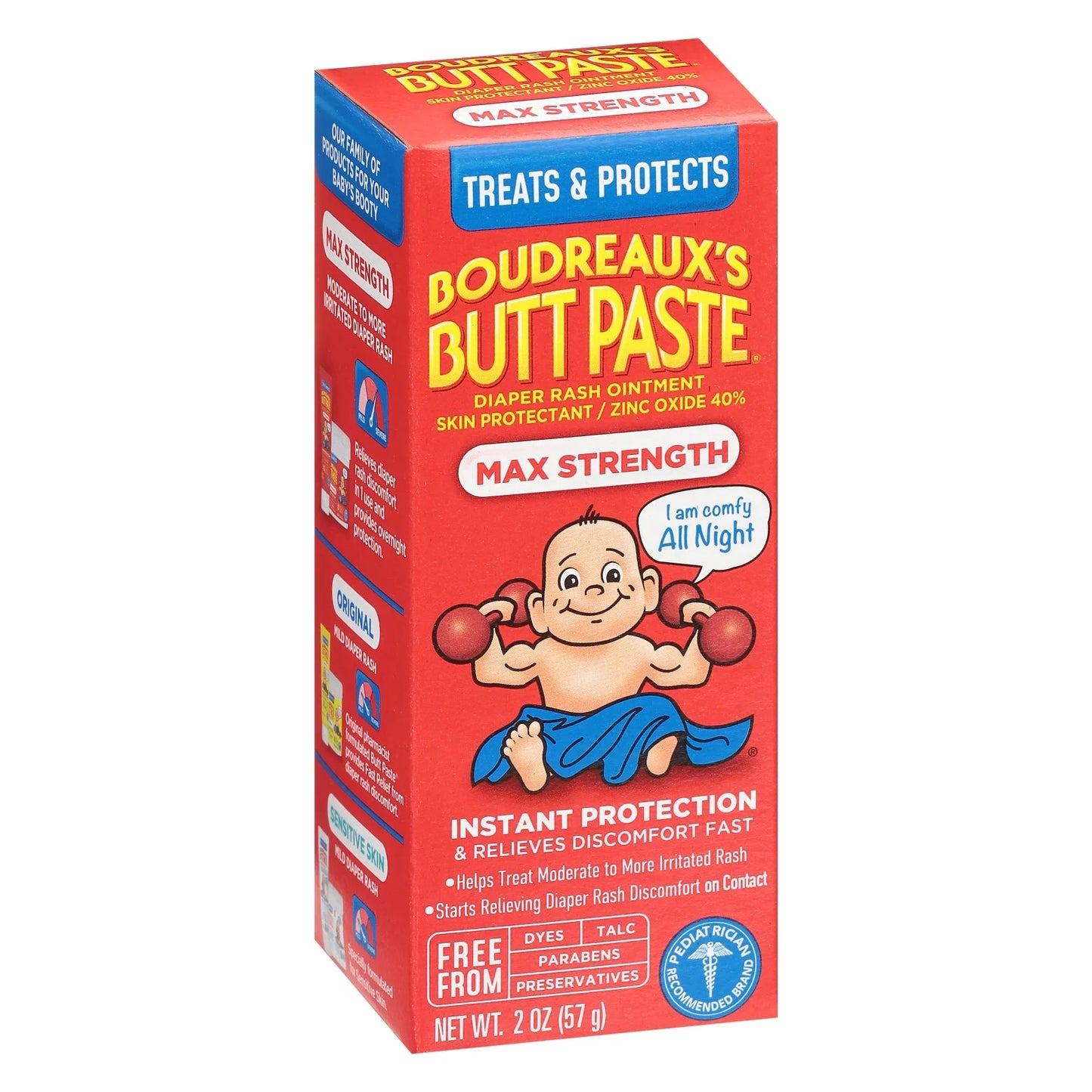 Maximum Strength, Diaper Rash Cream for Babies, Infant Ointment, 2 Oz