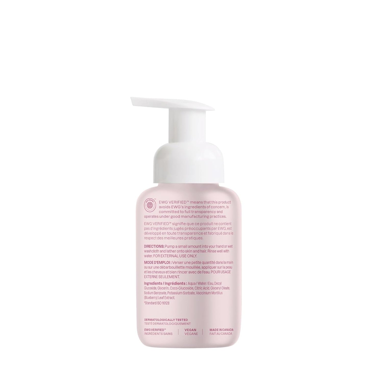 2-In-1 Hair and Body Foaming Baby Wash, EWG Verified Shampoo Soap, Dermatologically Tested, Made with Naturally Derived Ingredients, Vegan, Unscented, 10 Fl Oz