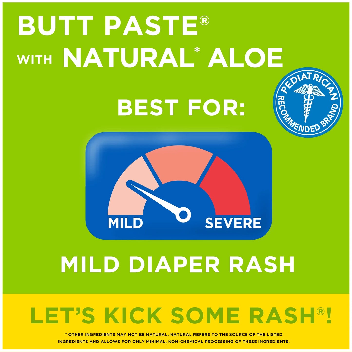 with Natural* Aloe Diaper Rash Cream, Ointment for Infant, 4 Oz Tube