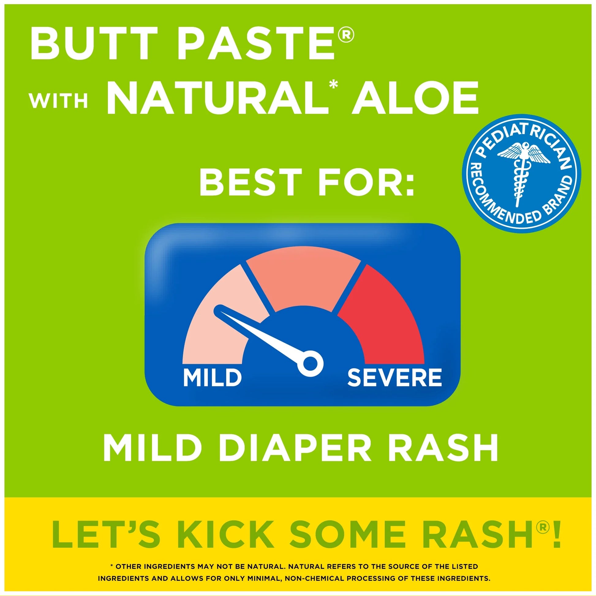 with Natural* Aloe Diaper Rash Cream, Ointment for Infant, 4 Oz Tube