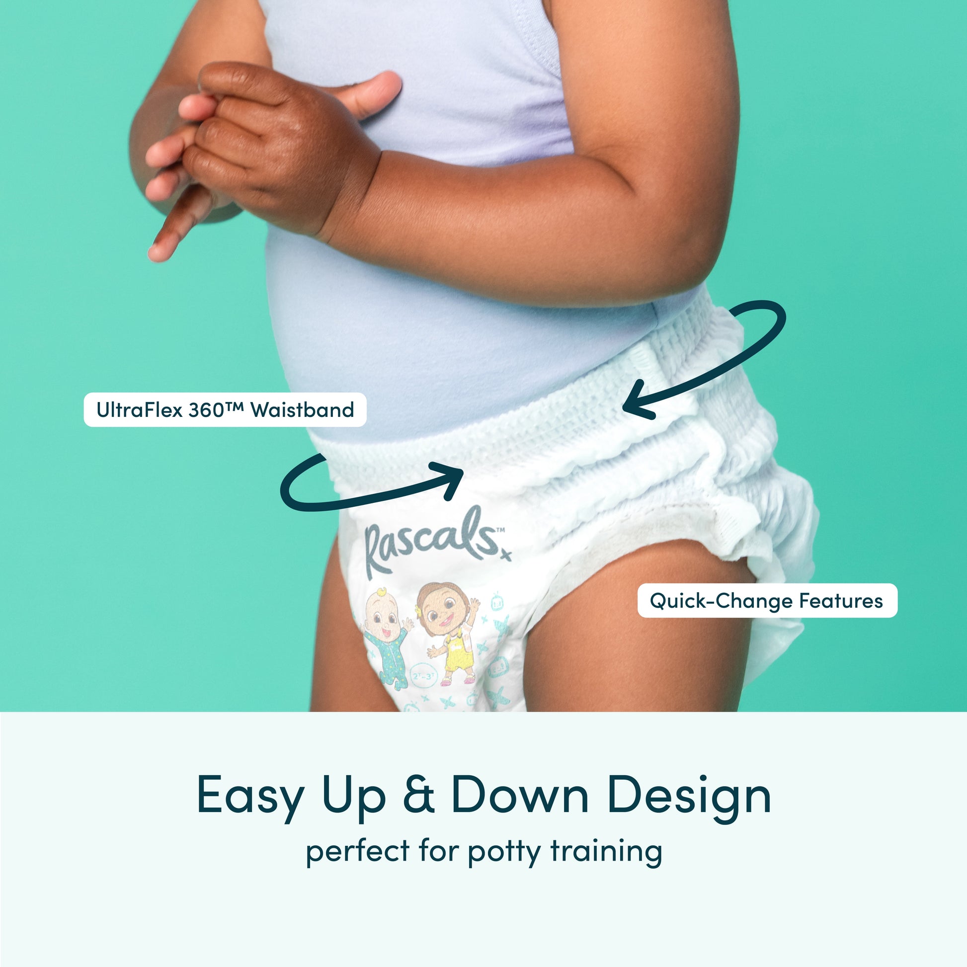Premium Cocomelon Absorbent Potty Training Pants 4T-5T, 18 Count (Select for More Options) Unisex