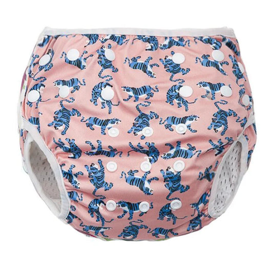 Baby Swimming Diaper Boy Girl Waterproof Cloth Nappy Cover Cartoon Adjustable Swim Pants Infant Toddler Swimwear for Kids Child
