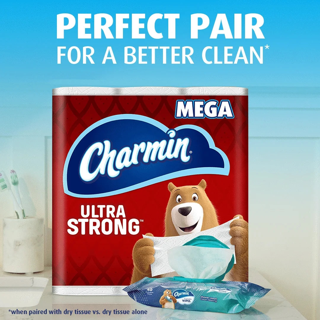 (6 Pack)  Flushable Wipes, 2 Flip-Top Packs, 40 Wipes per Pack, 80 Total Wipes