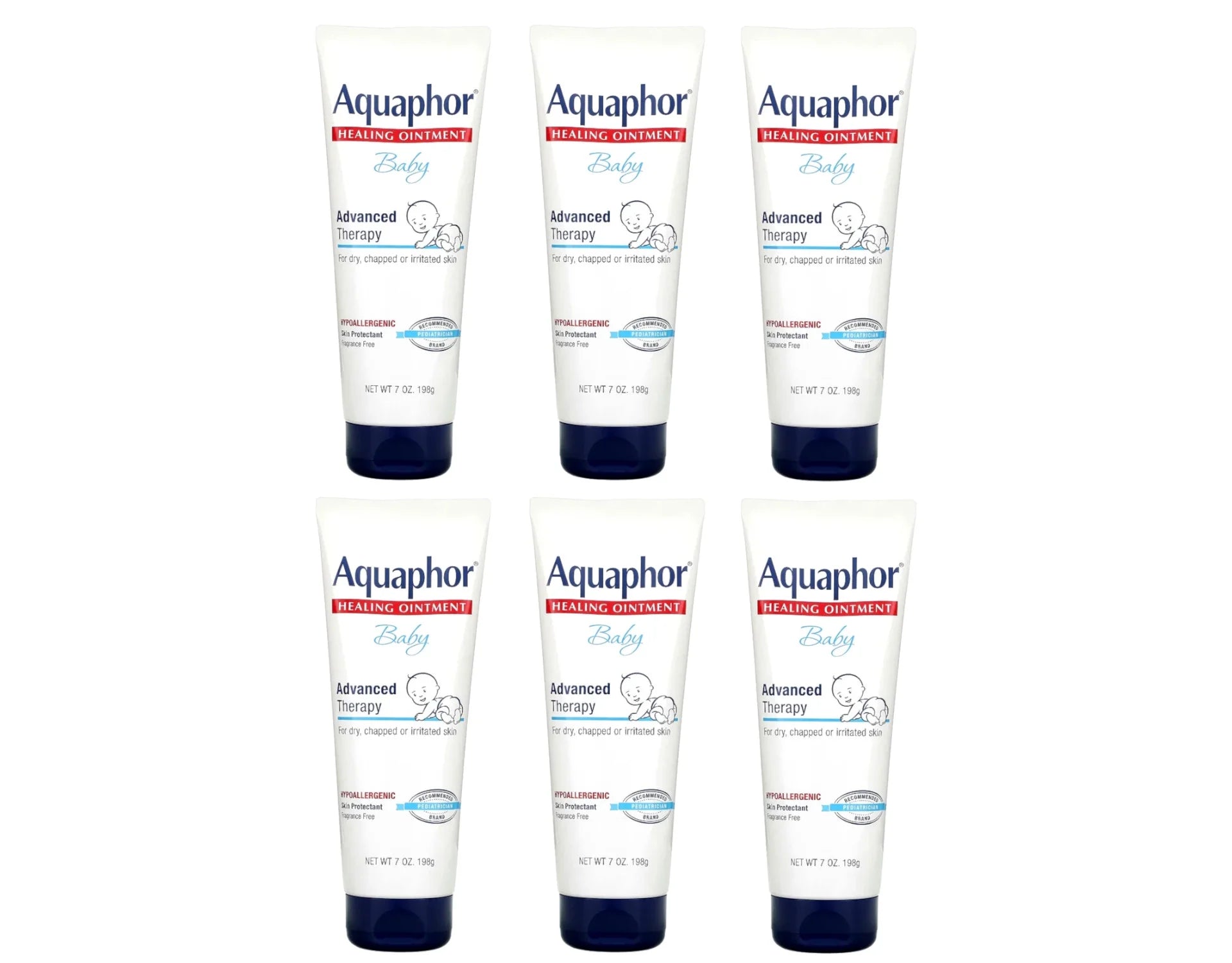 Baby Healing Ointment Relieves Diaper Rash, 7 Oz, 6 Pack
