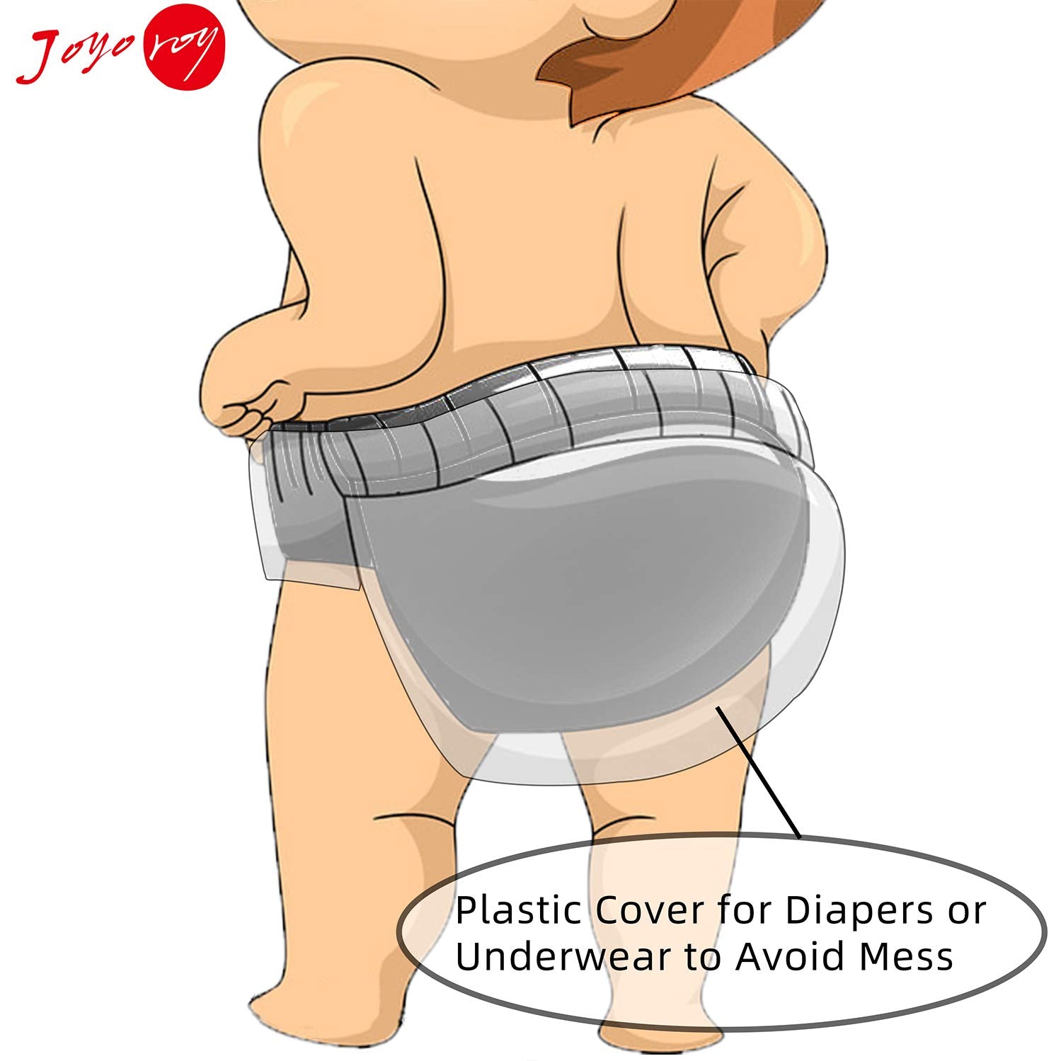 6Pcs Waterproof Cloth Diaper Cover Reusable Plastic Training Pants for Toddlers Diaper Covers for Baby Girls Leak Proof Rubber Underwear for Potty Training Plastic Underwear for Toddlers 1T