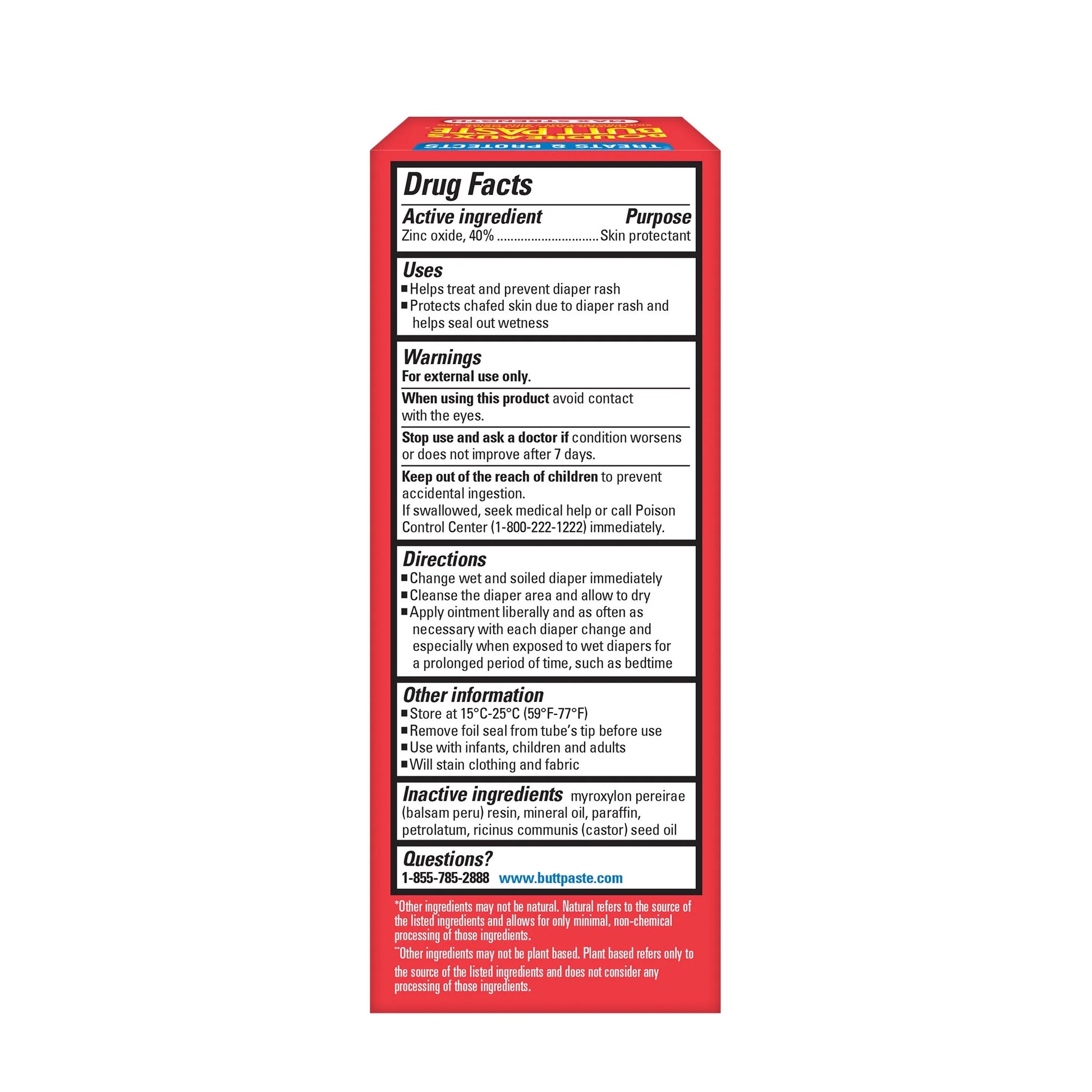 Maximum Strength, Diaper Rash Cream for Babies, Infant Ointment, 2 Oz