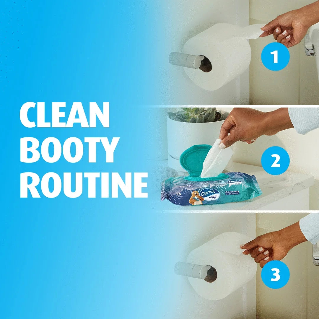 (6 Pack)  Flushable Wipes, 2 Flip-Top Packs, 40 Wipes per Pack, 80 Total Wipes