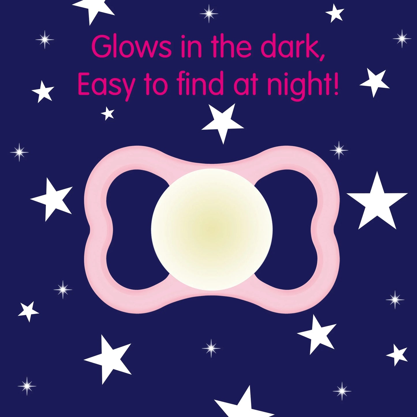 Air Night Pacifier, 6+ Months, Girl, 2 Pack
