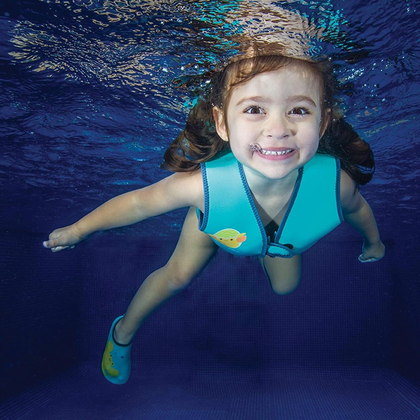 Näj Toddler Life Jacket - Neoprene Swim Vest for Boys and Girls, with Wetsuit Warmth, SPF Protection, and Removable Baby Swimming Float Pads