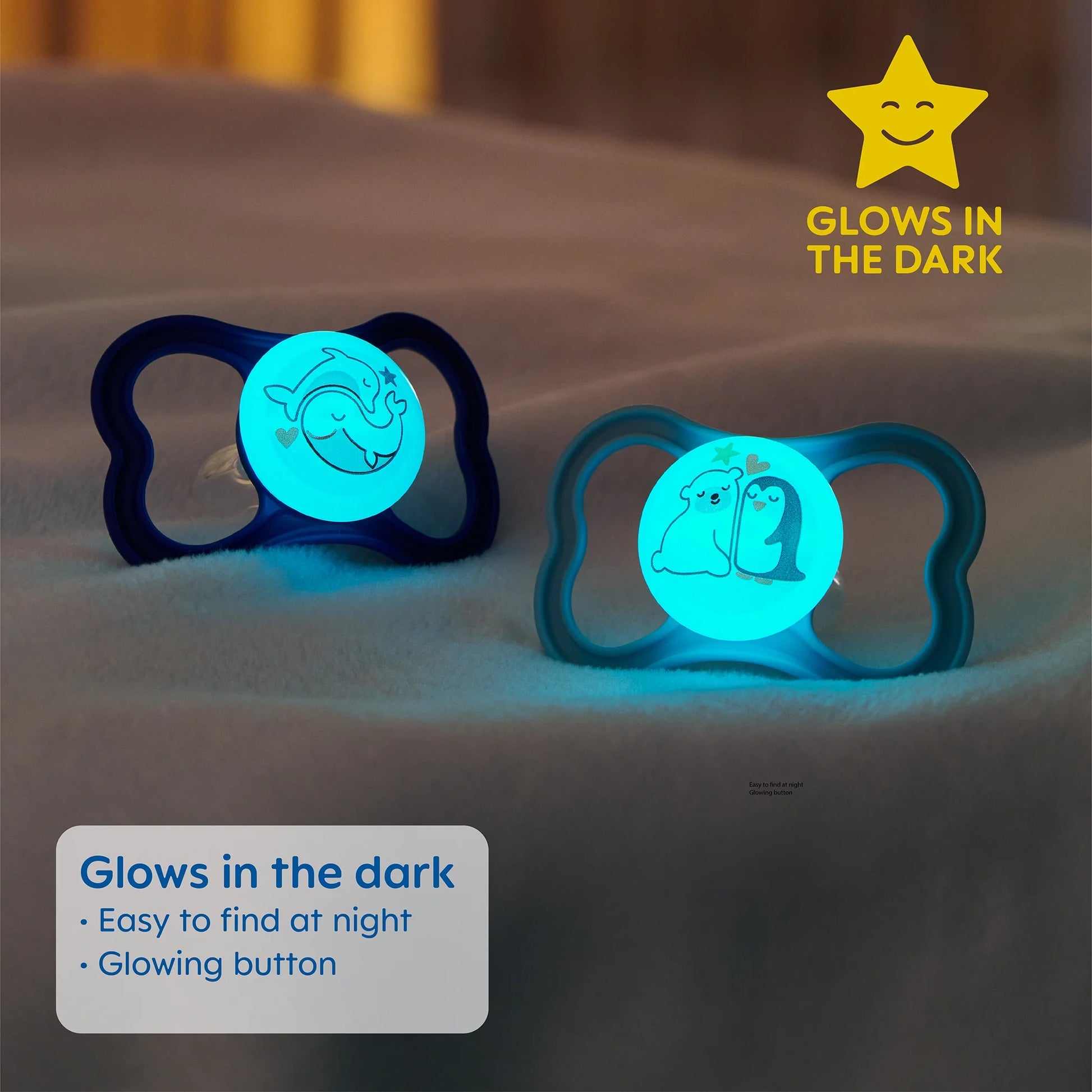 Air Night Pacifier, 6+ Months, Unisex, 2 Pack