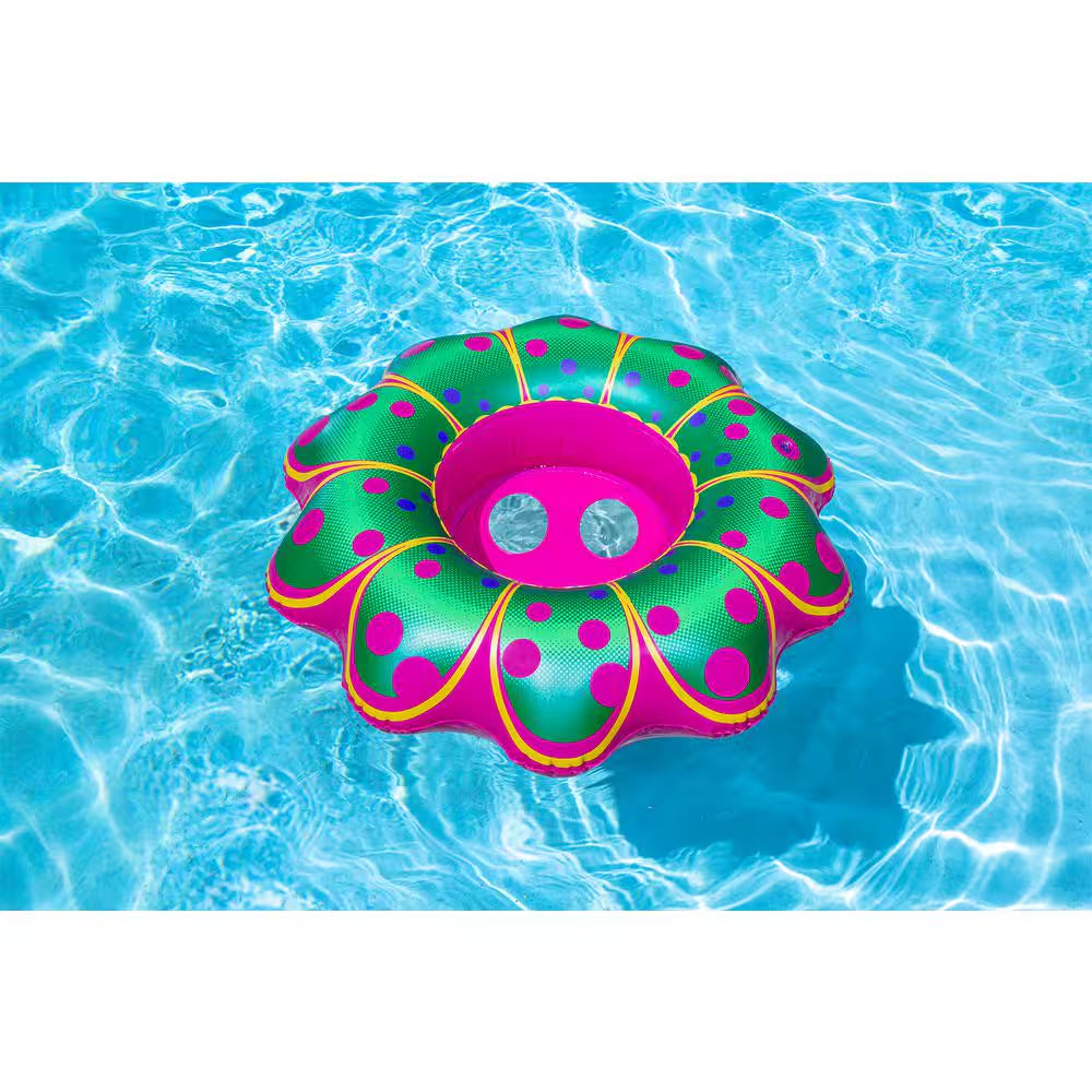 Swimming Pool Inflatable Pink Flower Baby Rider Float