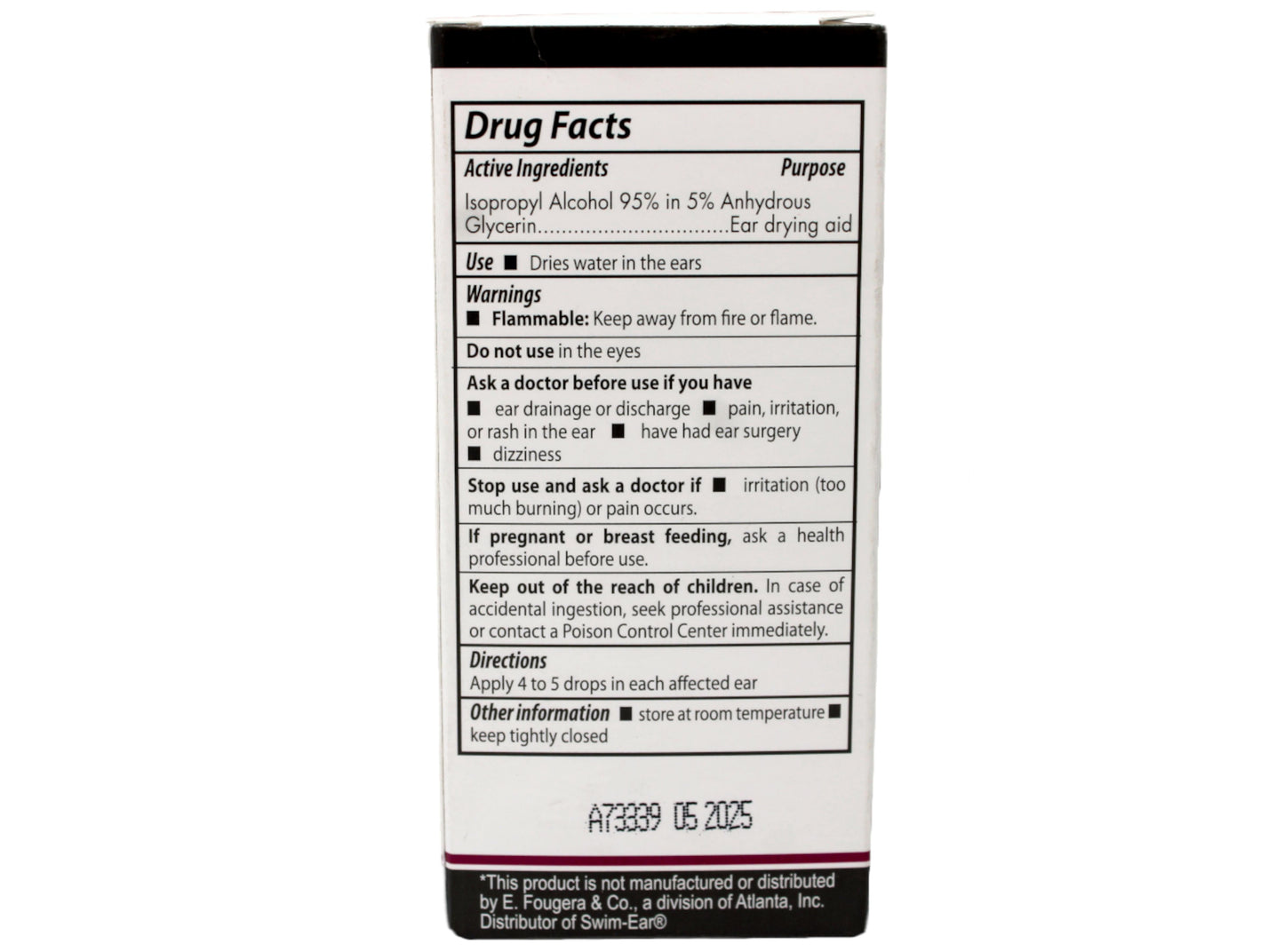 Dry Water Drying Aid for Swimmers & Drying 1 Ounce Each