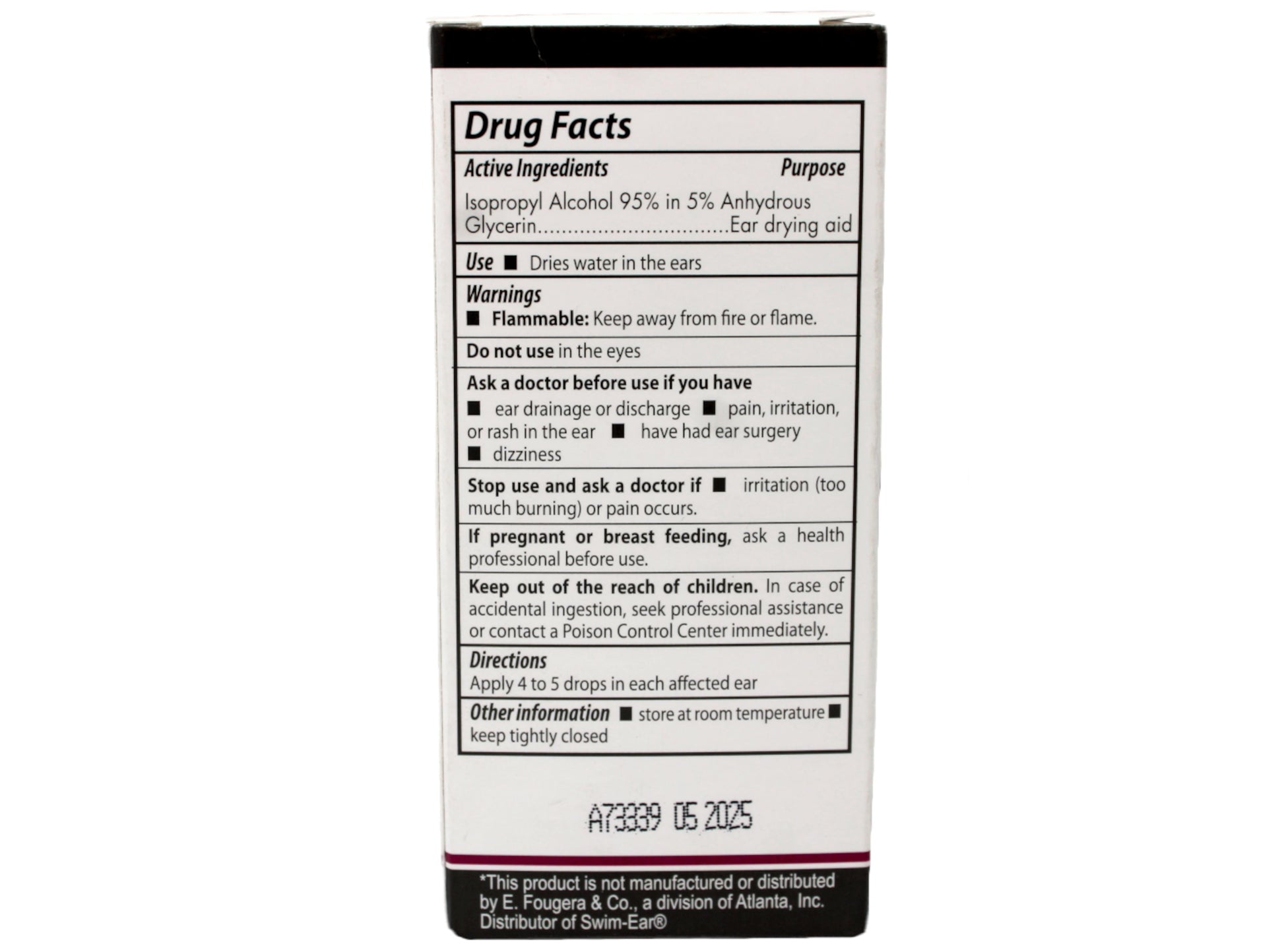 Dry Water Drying Aid for Swimmers & Drying 1 Ounce Each