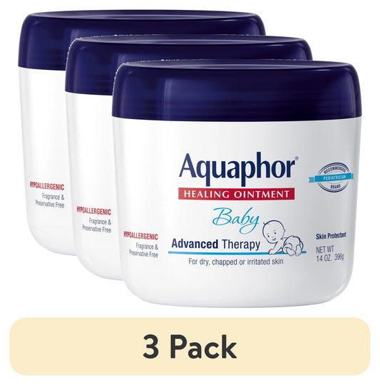 (3 Pack)  Baby Healing Ointment for Teething, Drool and Diaper Rash, Hypoallergenic, 14 Oz