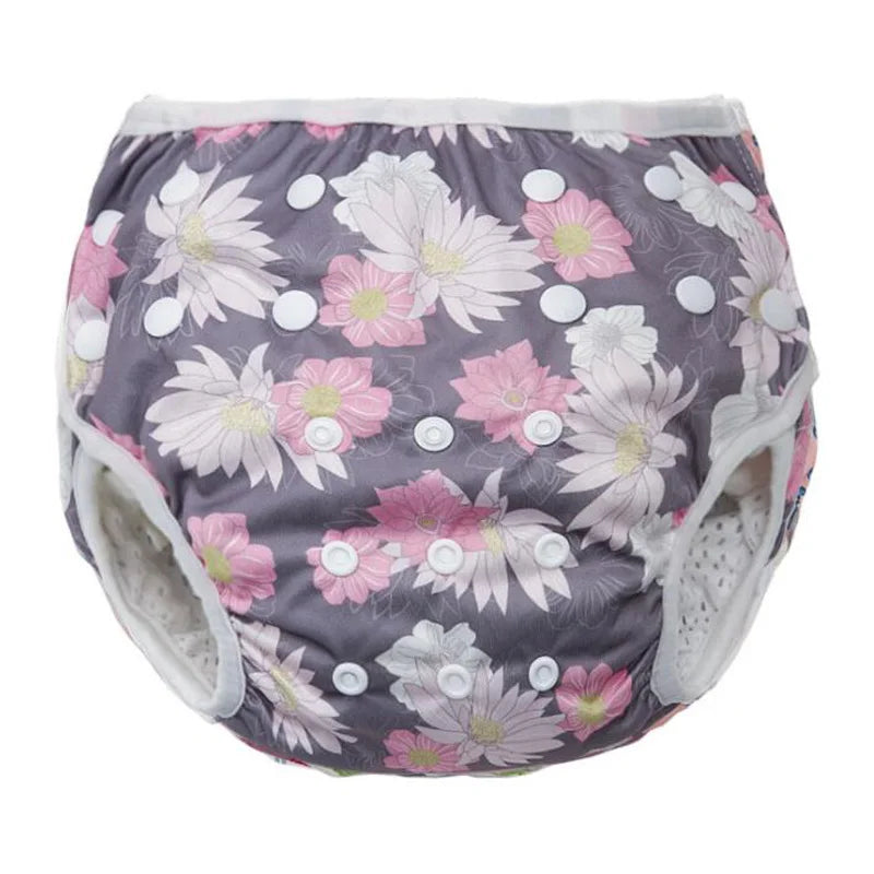 Baby Swimming Diaper Boy Girl Waterproof Cloth Nappy Cover Cartoon Adjustable Swim Pants Infant Toddler Swimwear for Kids Child