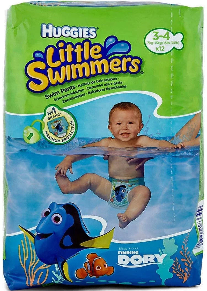 Little Swimmers Disposable Swim Pants, Small (15Lb-34Lb.),12-Count