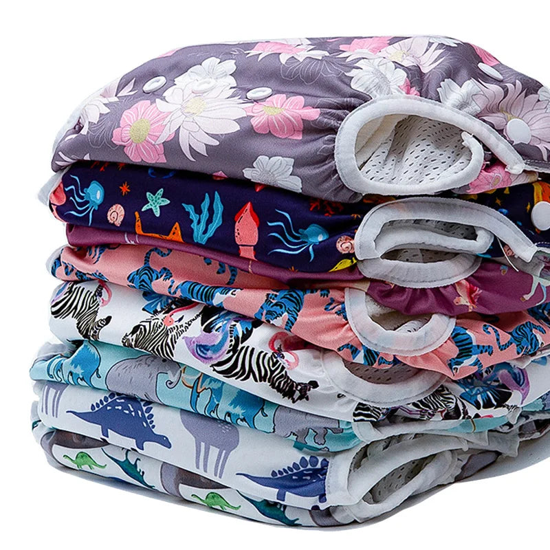 Baby Swimming Diaper Boy Girl Waterproof Cloth Nappy Cover Cartoon Adjustable Swim Pants Infant Toddler Swimwear for Kids Child