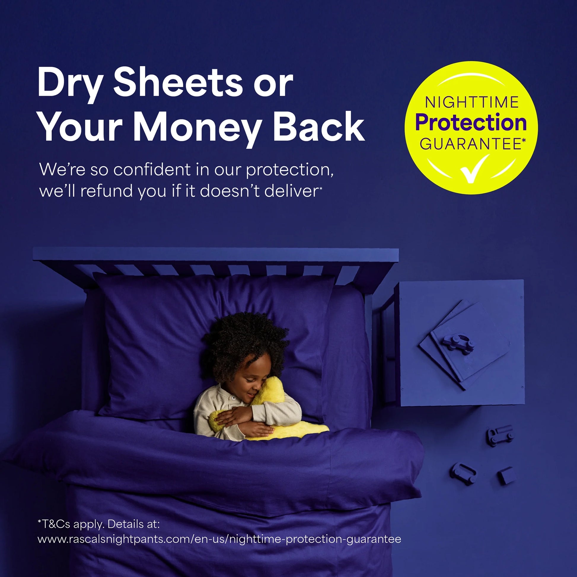 Night Pants, Absorbent Disposable Girls Nighttime Bedwetting Underwear, L (64-99 Lbs), 34 Count